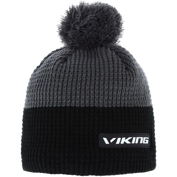 VIKING ZAK czapka męska zimowa z pomponem szara/czarna, Kolor: szary, Waga: 0.2, Rozmiar: one size
