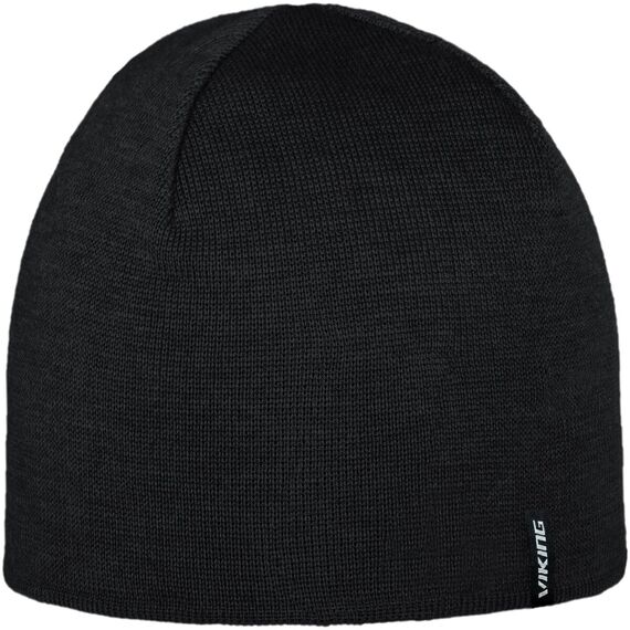 VIKING NOMRA 2.0 czapka zimowa unisex z wełny merino czarna, Kolor: czarny, Waga: 0.2