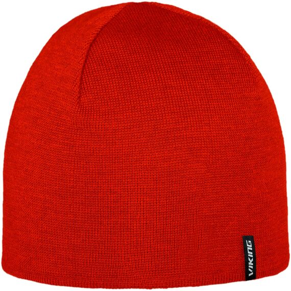 VIKING NOMRA 2.0 czapka zimowa unisex z wełny merino czerwona, Kolor: czerwony, Waga: 0.2