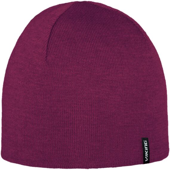 VIKING NOMRA 2.0 czapka zimowa unisex z wełny merino różowa, Kolor: różowy, Waga: 0.2