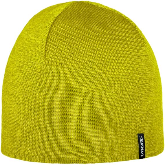 VIKING NOMRA 2.0 czapka zimowa unisex z wełny merino żółta, Kolor: żółty, Waga: 0.2