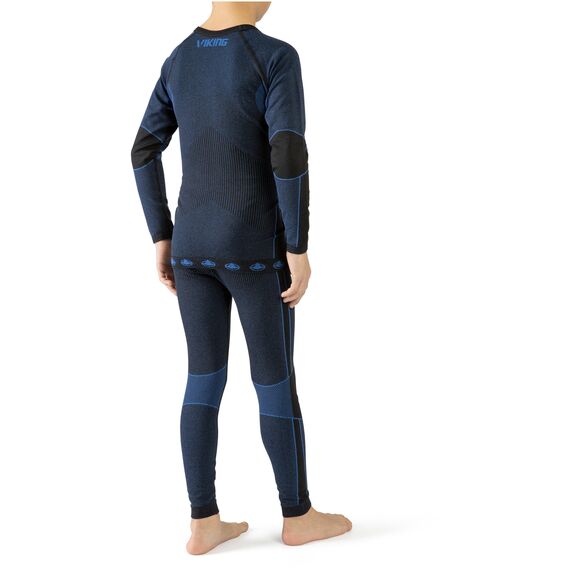 VIKING RIKO bielizna termoaktywna dziecięca komplet spodnie i bluza granatowa, Kolor: granatowy, Rozmiar: 152/164, 2 zdjęcie