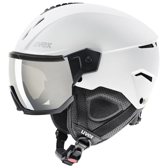 UVEX INSTINCT VISOR kask narciarski hardshell z goglami biały, Kolor: biały, Waga: 1, Rozmiar: 59-61