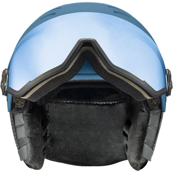 UVEX WANTED VISOR kask narciarski z technologią hardshell niebieski, Kolor: niebieski, Rozmiar: 54-58, 5 zdjęcie