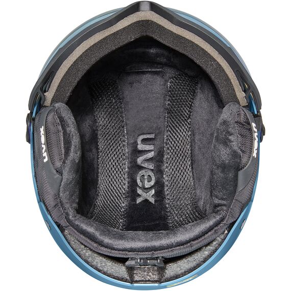 UVEX WANTED VISOR kask narciarski z technologią hardshell niebieski, Kolor: niebieski, Rozmiar: 54-58, 4 zdjęcie