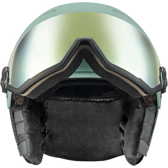 UVEX WANTED VISOR kask narciarski z technologią hardshell zielony, Kolor: zielony, Rozmiar: 54-58, 6 zdjęcie