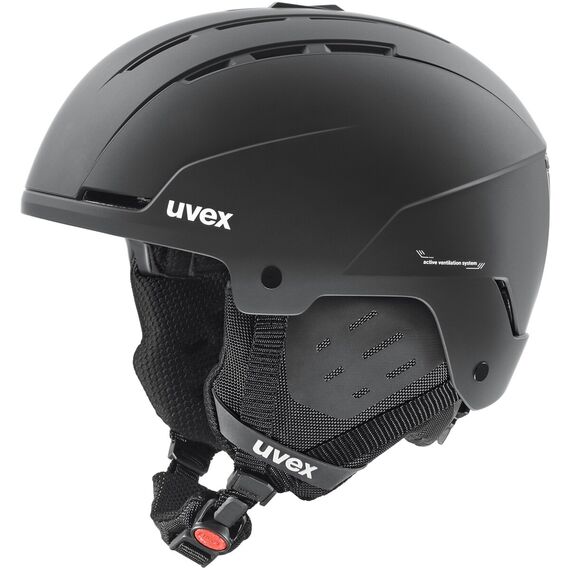 UVEX STANCE kask narciarski hardshell z regulacją czarny, Kolor: czarny, Rozmiar: 58-62