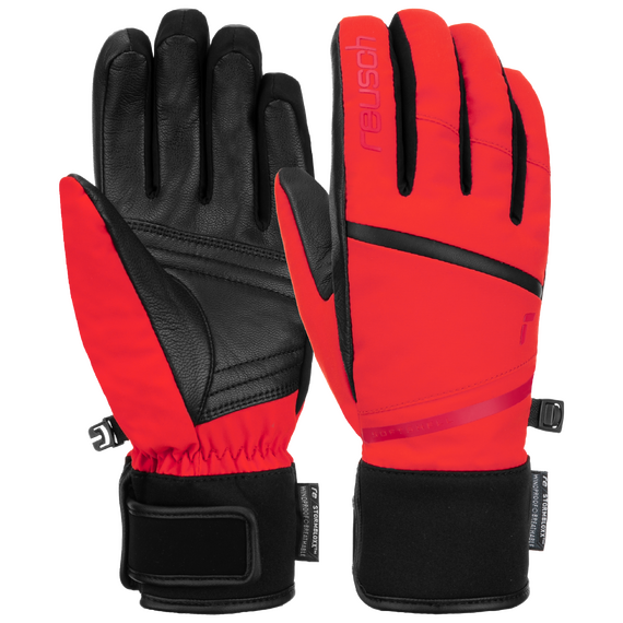 REUSCH TESSA rękawice narciarskie damskie STORMBLOXX czerwone, Kolor: czerwony, Waga: 0.3, Rozmiar: 8,5