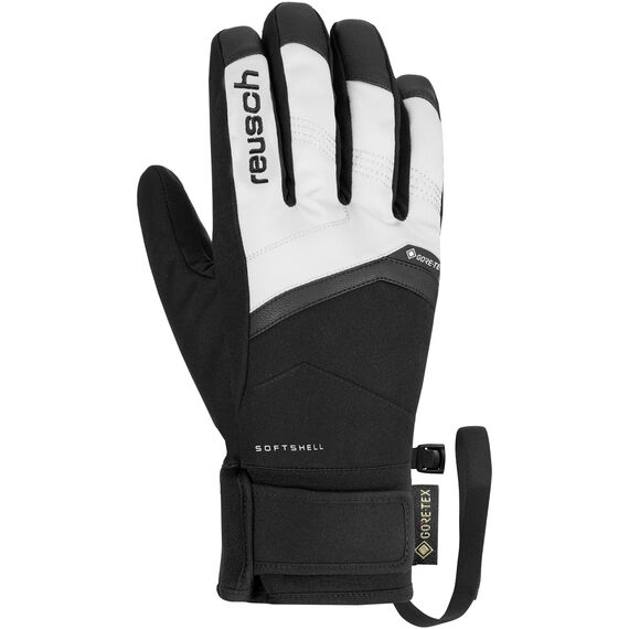 REUSCH BLASTER rękawice narciarskie męskie z GORE-TEX czarne/białe, Kolor: czarny, Waga: 0.2, Rozmiar: 8