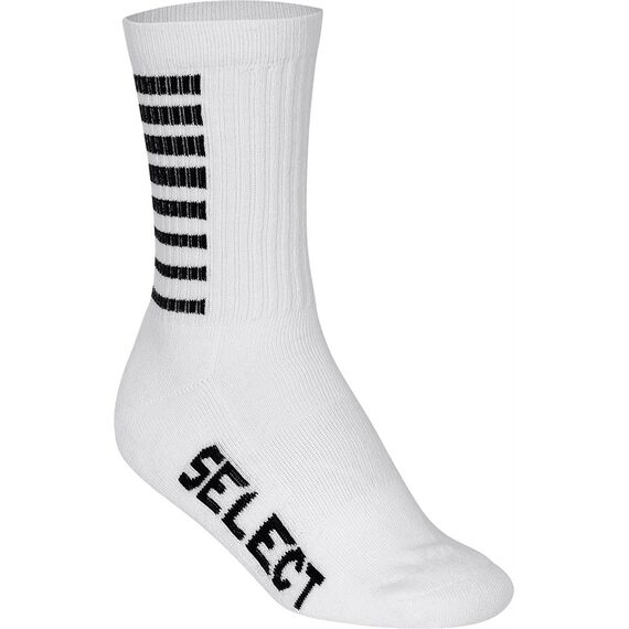 SELECT skarpety piłkarskie treningowe getry Striped białe, Kolor: biały, Waga: 0.075, Rozmiar: 41-45