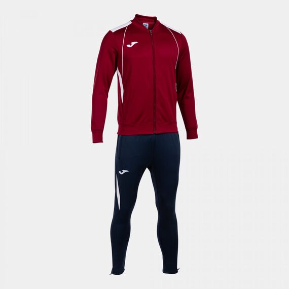 JOMA CHAMPIONSHIP VII komplet męski dres spodnie i bluza 103083.672 czerwony/czarny, Kolor: czerwony, Waga: 0.2, Rozmiar: 2XL