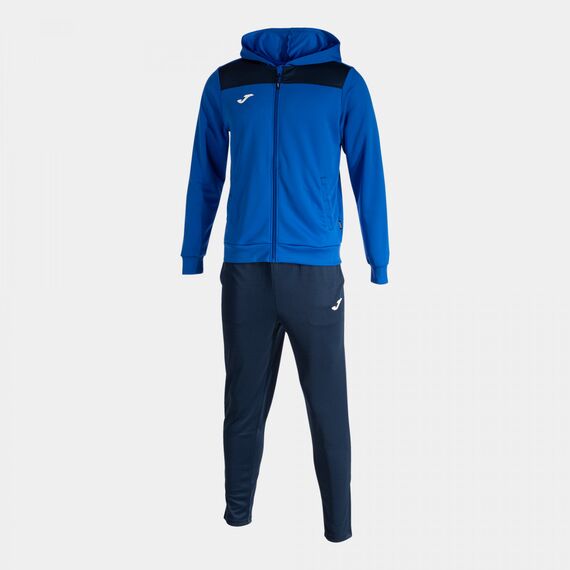 JOMA PHOENIX II dres męski sportowy bluza z kaputrem i spodnie 103121.703 niebieski, Kolor: niebieski, Waga: 0.2, Rozmiar: 2XL