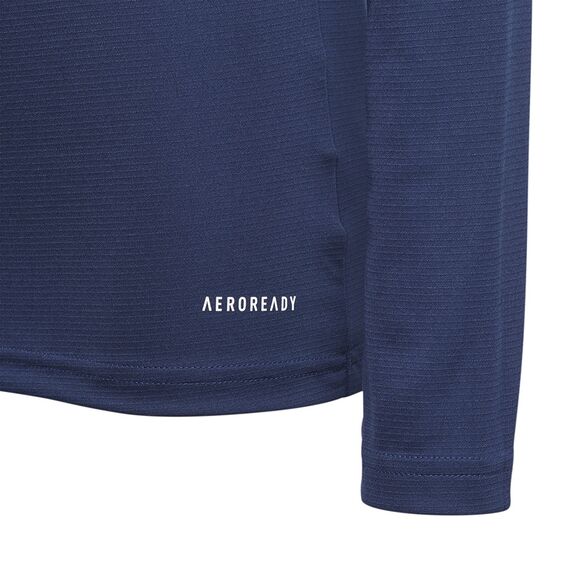 ADIDAS koszulka termoaktywna chłopięca bluza treningowa GN5712 niebieska, Kolor: niebieski, Waga: 0.2, Rozmiar: 140, 4 zdjęcie