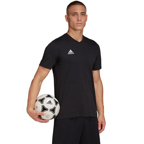 ADIDAS koszulka męska treningowa t-shirt sportowy Entrada czarna, Kolor: czarny, Waga: 0.2, Rozmiar: L, 3 zdjęcie