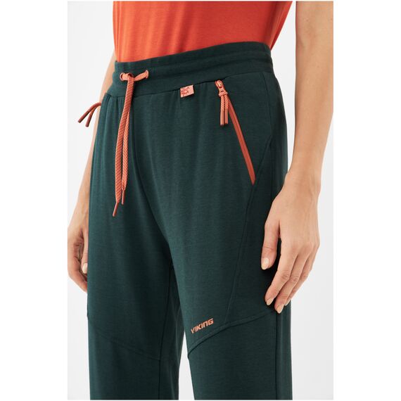 VIKING HAZEN spodnie turystyczne damskie dresowe bambusowe zielone, Kolor: zielony, Waga: 0.3, Rozmiar: S, 5 zdjęcie