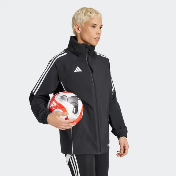 ADIDAS kurtka damska przeciwdeszczowa treningowa IP6668 czarna, Kolor: czarny, Waga: 0.2, Rozmiar: 2XL, 5 zdjęcie