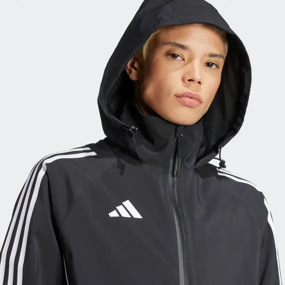 ADIDAS kurtka damska przeciwdeszczowa treningowa IP6668 czarna, Kolor: czarny, Waga: 0.2, Rozmiar: M, 8 zdjęcie