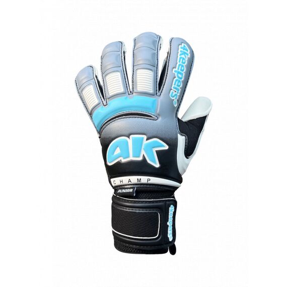4KEEPERS rękawice bramkarskie treningowe dla dzieci CHAMP JUNIOR VI HB 2.0 szare, Kolor: szary, Waga: 0.2, Rozmiar: 5, 4 zdjęcie