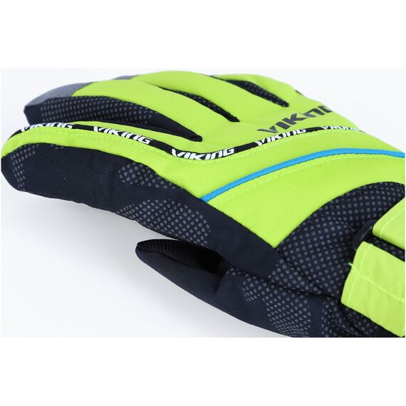 VIKING MATE SKI rękawiczki zimowe dla dzieci narciarskie zielone, Kolor: zielony, Waga: 0.2, Rozmiar: 5, 2 zdjęcie