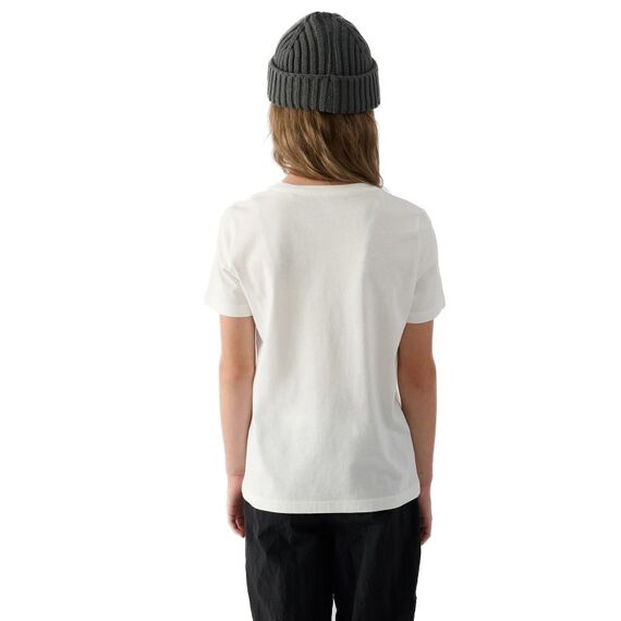 4F koszulka dziecięca t-shirt da dziewczynki 4FJWAW24TTSHF1547-11S biały r. 122, 2 zdjęcie 4F koszulka dziecięca t-shirt da dziewczynki 4FJWAW24TTSHF1547-11S biały r. 122, 2 zdjęcie