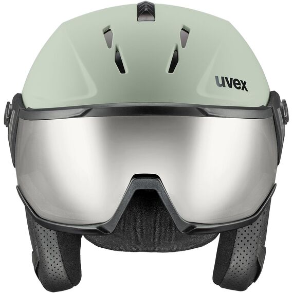 UVEX INSTINCT VISOR kask narciarski hardshell z goglami zielony, Kolor: zielony, Waga: 1, Rozmiar: 53-56, 6 zdjęcie