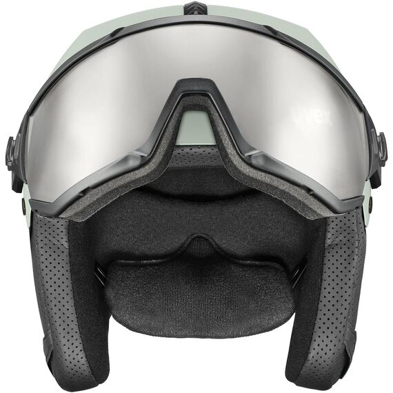 UVEX INSTINCT VISOR kask narciarski hardshell z goglami zielony, Kolor: zielony, Waga: 1, Rozmiar: 60-62, 5 zdjęcie