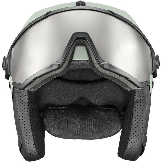 UVEX INSTINCT VISOR kask narciarski hardshell z goglami zielony, Kolor: zielony, Waga: 1, Rozmiar: 53-56, 5 zdjęcie