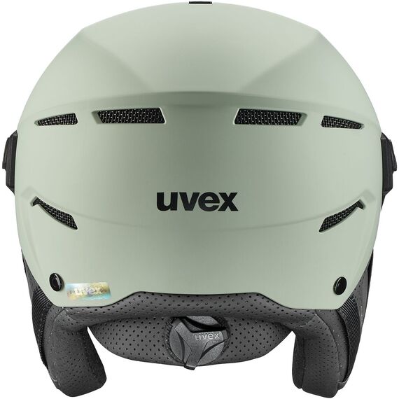 UVEX INSTINCT VISOR kask narciarski hardshell z goglami zielony, Kolor: zielony, Waga: 1, Rozmiar: 60-62, 2 zdjęcie