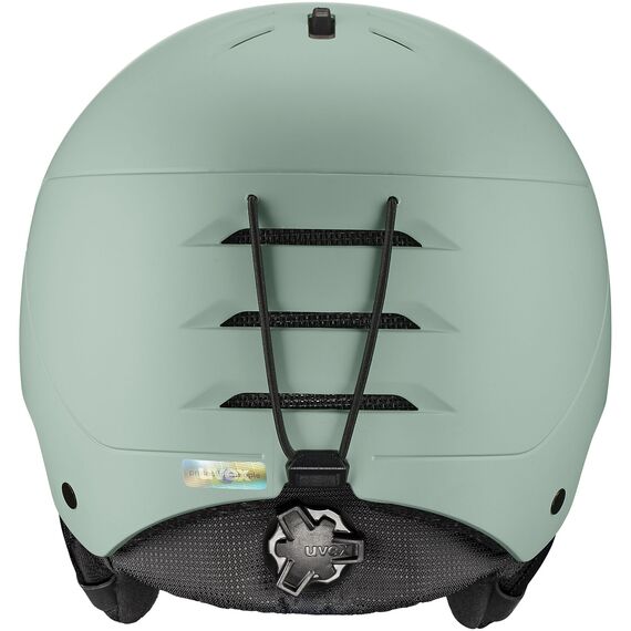 UVEX Kask narciarski hardshell z regulacją Wanted szary, Kolor: zielony, Rozmiar: 58-61, 2 zdjęcie