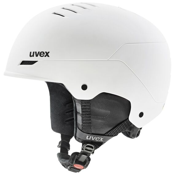 UVEX Kask narciarski hardshell z regulacją Wanted szary, Kolor: biały, Rozmiar: 54-58