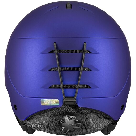 UVEX Kask narciarski hardshell z regulacją Wanted szary, Kolor: granatowy, Rozmiar: 54-58, 3 zdjęcie