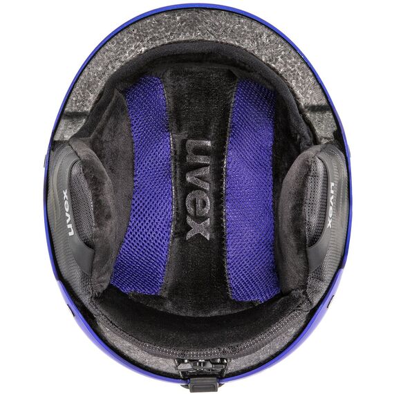 UVEX Kask narciarski hardshell z regulacją Wanted szary, Kolor: granatowy, Rozmiar: 54-58, 2 zdjęcie