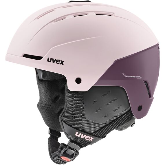 UVEX STANCE kask narciarski hardshell z regulacją różowy, Kolor: różowy, Rozmiar: 51-55 UVEX STANCE kask narciarski hardshell z regulacją różowy, Kolor: różowy, Rozmiar: 51-55