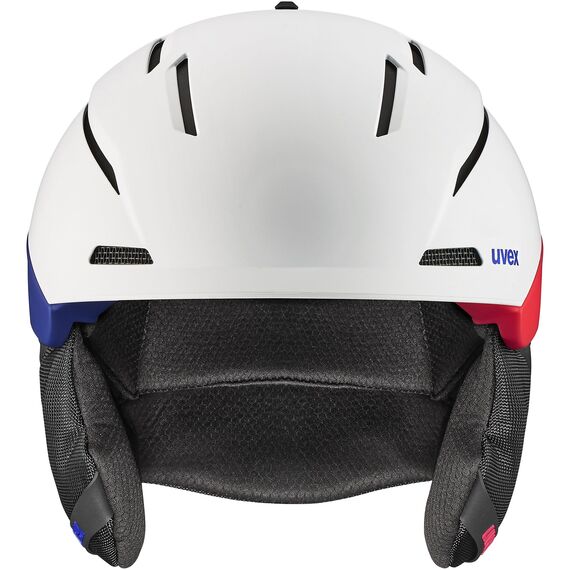 UVEX kask narciarski z technologią hybrid Gravitate czarny, Kolor: biało-czerwony, Rozmiar: 58-62, 4 zdjęcie