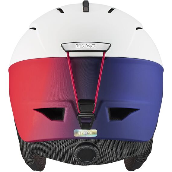 UVEX kask narciarski z technologią hybrid Gravitate czarny, Kolor: biało-czerwony, Rozmiar: 51-55, 2 zdjęcie