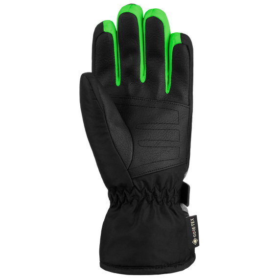 REUSCH FLASH rękawice narciarskie dziecięce z GORE-TEX czarne/zielone, Kolor: czarne, Waga: 0.2, Rozmiar: 5,5, 2 zdjęcie REUSCH FLASH rękawice narciarskie dziecięce z GORE-TEX czarne/zielone, Kolor: czarne, Waga: 0.2, Rozmiar: 5,5, 2 zdjęcie