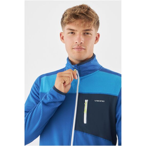 VIKING MIDLAND Bluza turystyczna męska elastyczna niebieska, Kolor: niebieski, Waga: 0.2, Rozmiar: L, 4 zdjęcie