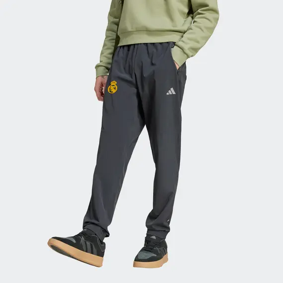 ADIDAS spodnie dresowe Real Madryt C.F czarne, Kolor: czarny, Waga: 0.2, Rozmiar: M, 6 zdjęcie