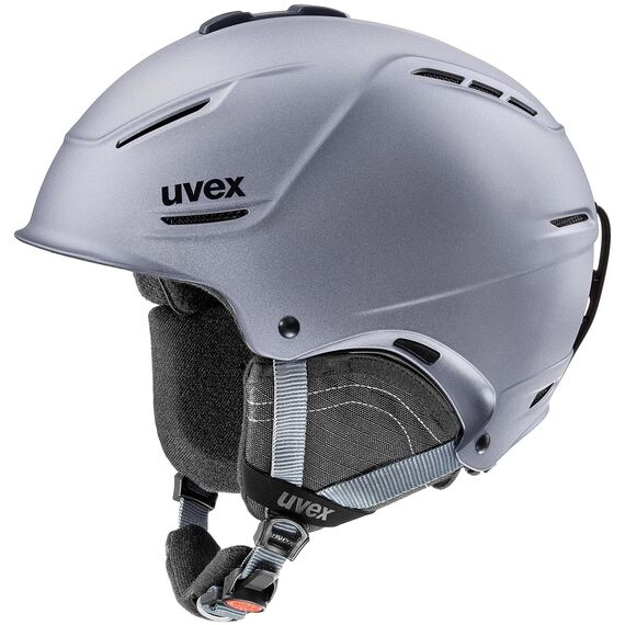 UVEX kask narciarski z technologią hardshell i monomatic Plus 2.0 szary, Kolor: szary, Waga: 0.5, Rozmiar: 59-62