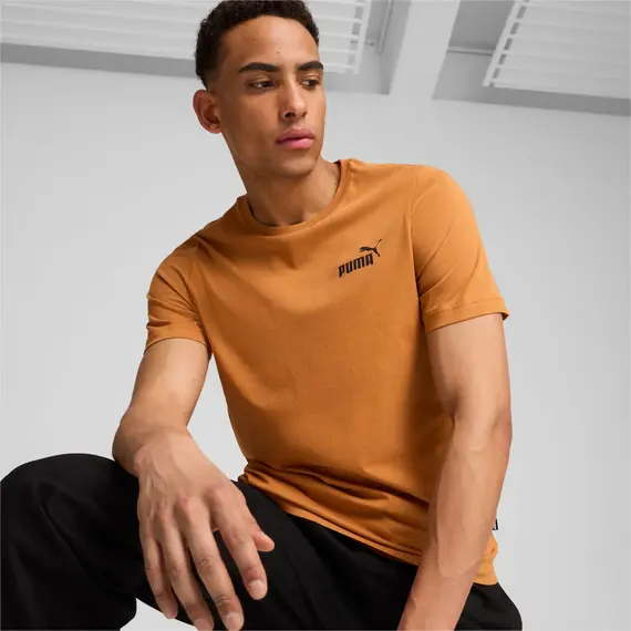 PUMA t-shirt męski koszulka bawełniana  Essentials beżowa, Kolor: beż, Waga: 0.2, Rozmiar: L, 2 zdjęcie