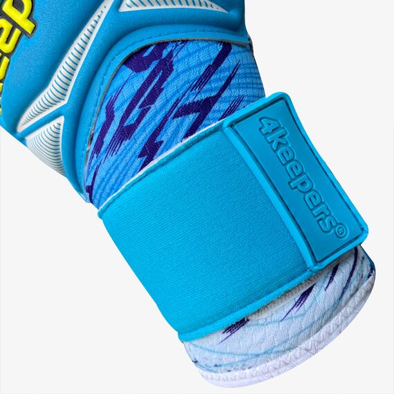 4KEEPERS rękawice bramkarskie meczowe i treningowe FORCE V1.25 FURY RF2G niebieskie, Waga: 0.2, Rozmiar: 8, 2 zdjęcie