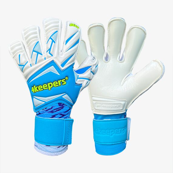 4KEEPERS rękawice bramkarskie meczowe i treningowe FORCE V1.25 FURY RF2G niebieskie, Waga: 0.2, Rozmiar: 8