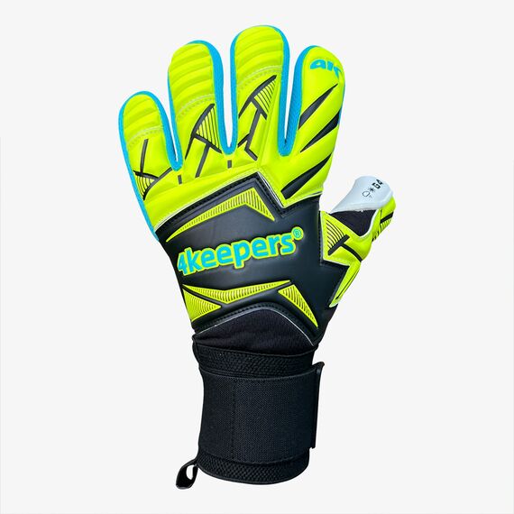 4KEEPERS rękawice bramkarskie na treningi FORCE V5.25 WAVE NC zielone, Waga: 0.2, Rozmiar: 8.5, 3 zdjęcie