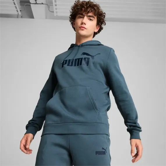 PUMA bluza męska z kapturem bawełniana ESS Big Logo Hoodie szara, Kolor: szary, Waga: 0.4, Rozmiar: L, 2 zdjęcie