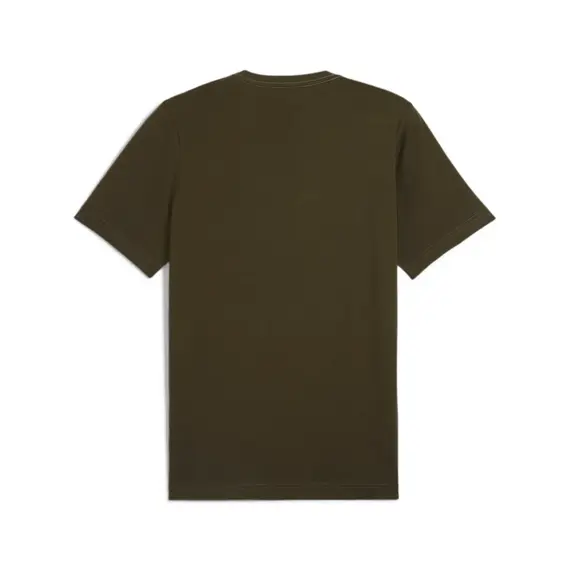PUMA koszulka męska t-shirt bawełniany ESS+ 2 Col Logo Tee khaki, Kolor: khaki, Waga: 0.2, Rozmiar: S, 2 zdjęcie
