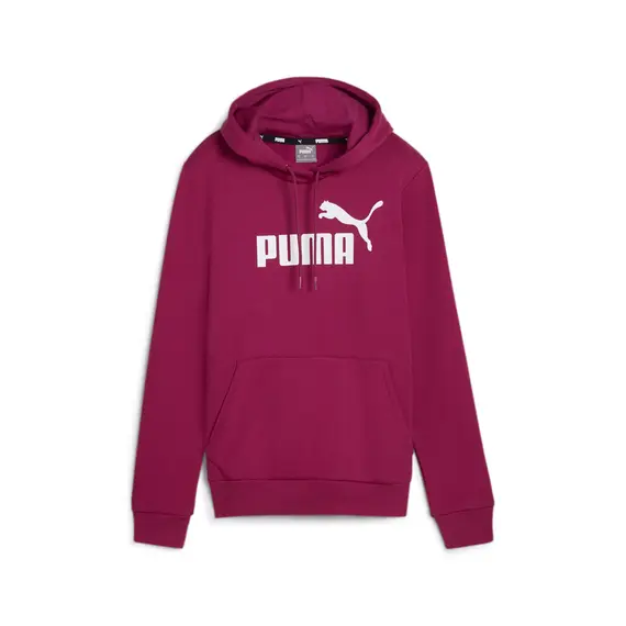 PUMA bluza damska bawełniana z kaputrem ESS Logo Hoodie FL różowa, Kolor: różowy, Waga: 0.4, Rozmiar: L