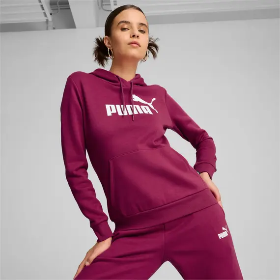 PUMA bluza damska bawełniana z kaputrem ESS Logo Hoodie FL różowa, Kolor: różowy, Waga: 0.4, Rozmiar: L, 3 zdjęcie