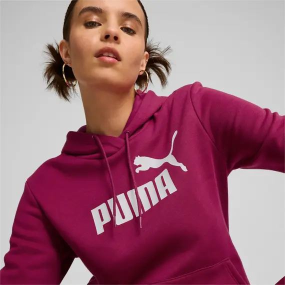 PUMA bluza damska bawełniana z kaputrem ESS Logo Hoodie FL różowa, Kolor: różowy, Waga: 0.4, Rozmiar: L, 4 zdjęcie