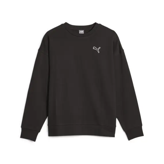 PUMA bluza damska bawełniana bez kaptura BETTER ESSENTIALS czarna, Kolor: czarny, Waga: 0.3, Rozmiar: M