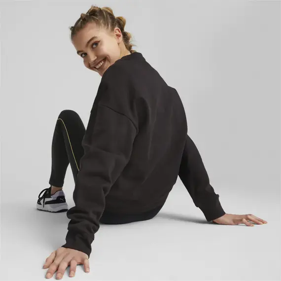 PUMA bluza damska bawełniana bez kaptura BETTER ESSENTIALS czarna, Kolor: czarny, Waga: 0.3, Rozmiar: M, 6 zdjęcie